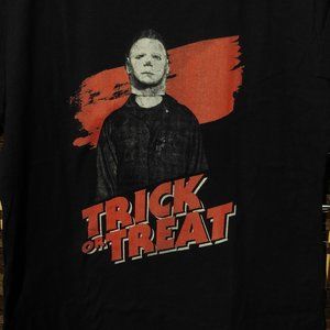 Halloween II Michael Myers Trick or Treat T-Shirt Black L